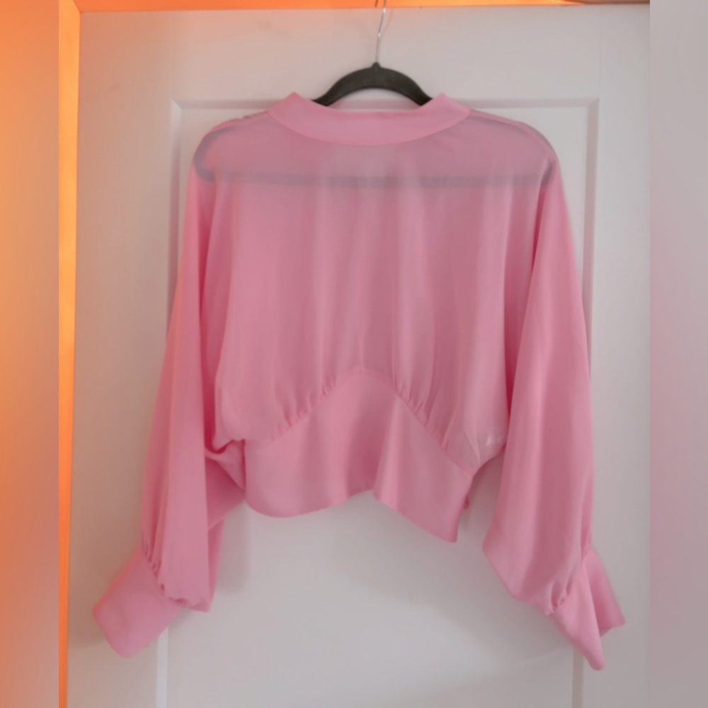 Zara fitted waist blouse